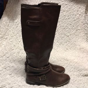 Rampage Brown Riding Boots